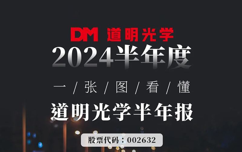 2024半年度丨一張圖看懂道明光學半年報